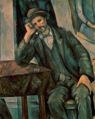 Uomo che fuma una pipa, 1890-92 da Paul Cézanne